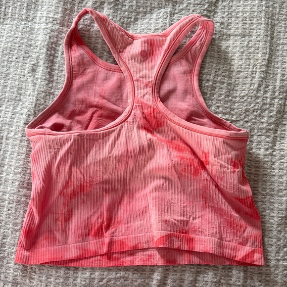 lululemon Ebb to street Tank Trio in White, Purple, Coral - Picture 8 of 8